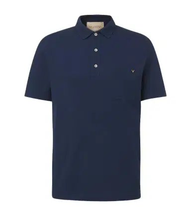 Valentino VGold cotton piqué polo shirt | Thumbnail 1 Valentino VGold cotton piqué polo shirt | Thumbnail 1