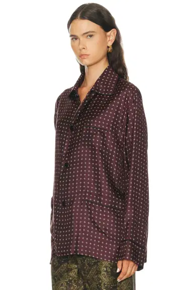 Saint Laurent Button Up Pajama Top | Thumbnail 2 Saint Laurent Button Up Pajama Top | Thumbnail 2