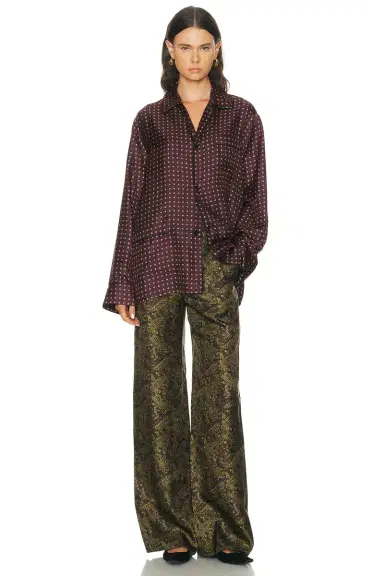 Saint Laurent Button Up Pajama Top | Thumbnail 3 Saint Laurent Button Up Pajama Top | Thumbnail 3