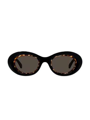 Loewe Women's Anagram 54MM Oval Sunglasses - Shiny Black Brown | Thumbnail 2 Loewe Women's Anagram 54MM Oval Sunglasses - Shiny Black Brown | Thumbnail 2