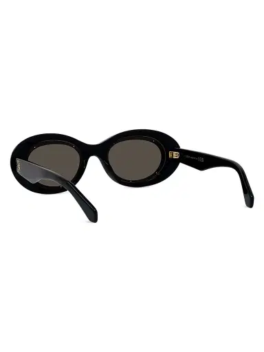 Loewe Women's Anagram 54MM Oval Sunglasses - Shiny Black Brown | Thumbnail 4 Loewe Women's Anagram 54MM Oval Sunglasses - Shiny Black Brown | Thumbnail 4