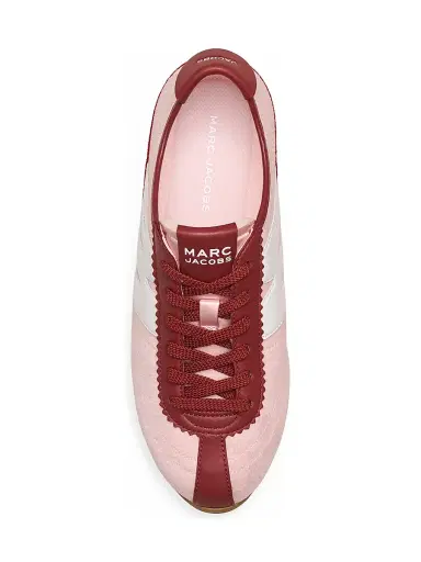 Marc Jacobs Women's The 400 Bleecker Logo Colorblocked Low-Top Running Sneakers - Strawberry Multi | Thumbnail 5 Marc Jacobs Women's The 400 Bleecker Logo Colorblocked Low-Top Running Sneakers - Strawberry Multi | Thumbnail 5