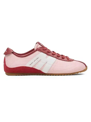 Marc Jacobs Women's The 400 Bleecker Logo Colorblocked Low-Top Running Sneakers - Strawberry Multi | Thumbnail 1 Marc Jacobs Women's The 400 Bleecker Logo Colorblocked Low-Top Running Sneakers - Strawberry Multi | Thumbnail 1