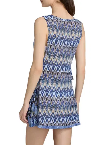 Ramy Brook Women's Kimber Zigzag Cover-Up Minidress - Ocean Zigzag | Thumbnail 5 Ramy Brook Women's Kimber Zigzag Cover-Up Minidress - Ocean Zigzag | Thumbnail 5