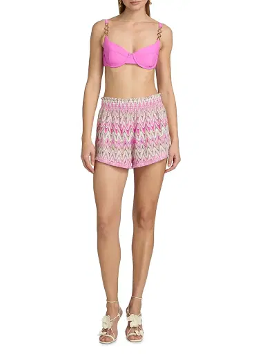 Ramy Brook Women's Analisa Printed Shorts - Radiant Pink Zigzag | Thumbnail 2 Ramy Brook Women's Analisa Printed Shorts - Radiant Pink Zigzag | Thumbnail 2