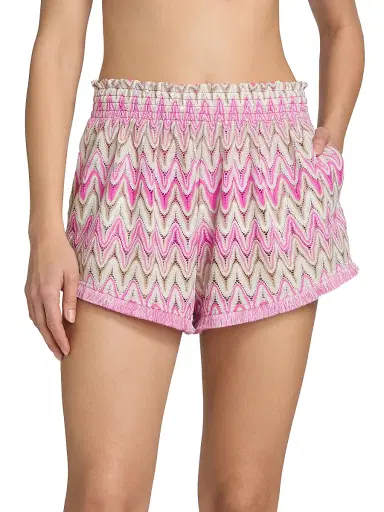 Ramy Brook Women's Analisa Printed Shorts - Radiant Pink Zigzag | Thumbnail 3 Ramy Brook Women's Analisa Printed Shorts - Radiant Pink Zigzag | Thumbnail 3