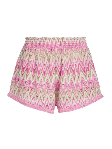 Ramy Brook Women's Analisa Printed Shorts - Radiant Pink Zigzag | Thumbnail 1 Ramy Brook Women's Analisa Printed Shorts - Radiant Pink Zigzag | Thumbnail 1