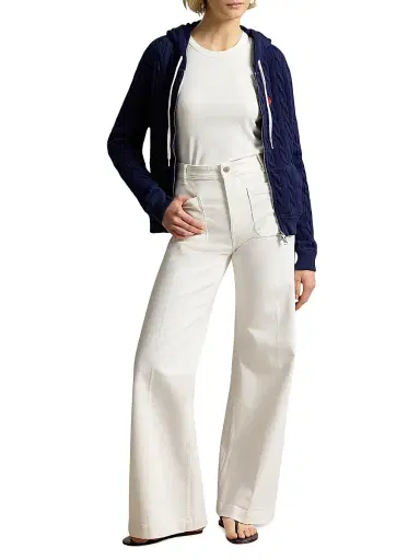 Polo Ralph Lauren Women's Beaton Cotton Denim Pants - Burgoes Wash | Thumbnail 2 Polo Ralph Lauren Women's Beaton Cotton Denim Pants - Burgoes Wash | Thumbnail 2