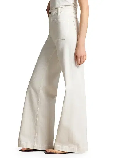 Polo Ralph Lauren Women's Beaton Cotton Denim Pants - Burgoes Wash | Thumbnail 4 Polo Ralph Lauren Women's Beaton Cotton Denim Pants - Burgoes Wash | Thumbnail 4