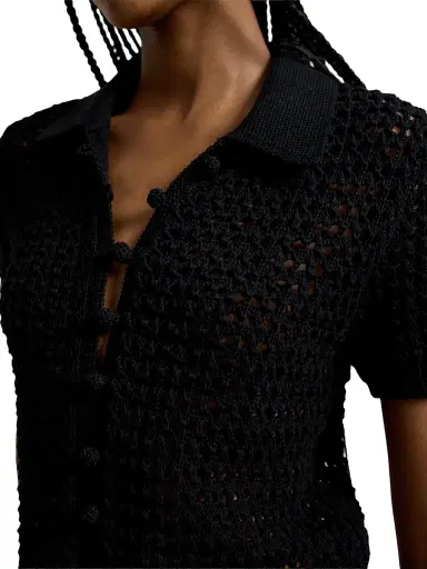 Polo Ralph Lauren Women's Knit Cotton A-Line Maxi Dress - Polo Black | Thumbnail 5 Polo Ralph Lauren Women's Knit Cotton A-Line Maxi Dress - Polo Black | Thumbnail 5