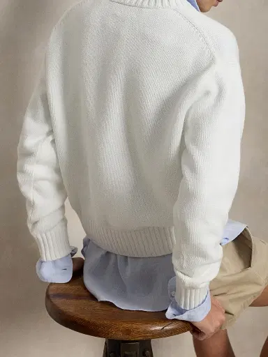 Polo Ralph Lauren Women's Polo Bear Cotton Sweater | Thumbnail 5 Polo Ralph Lauren Women's Polo Bear Cotton Sweater | Thumbnail 5