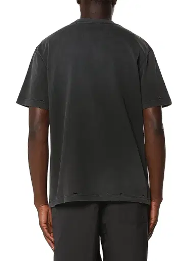 Purple Brand Men's Logo Abstract-Print Distressed Cotton T-Shirt - Black | Thumbnail 2 Purple Brand Men's Logo Abstract-Print Distressed Cotton T-Shirt - Black | Thumbnail 2