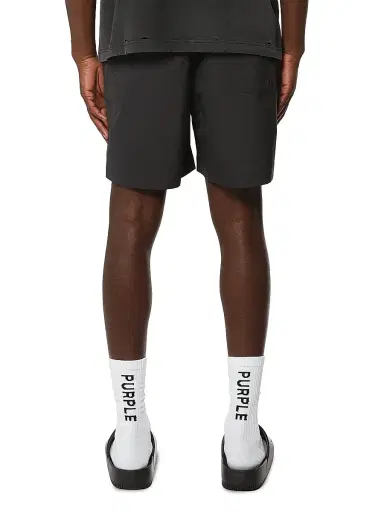Purple Brand Men's All Round Graphic Swim Shorts - Black | Thumbnail 2 Purple Brand Men's All Round Graphic Swim Shorts - Black | Thumbnail 2