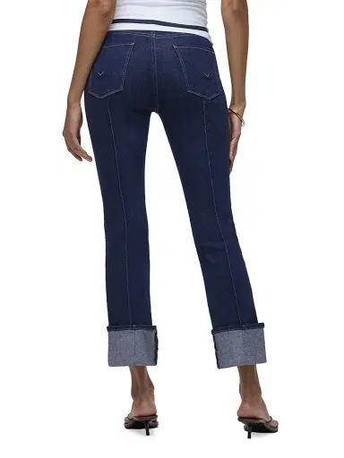 Hudson Jeans Women's Barbara High-Rise Pintucked Boot Crop Jeans - Rinse | Thumbnail 5 Hudson Jeans Women's Barbara High-Rise Pintucked Boot Crop Jeans - Rinse | Thumbnail 5