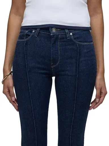 Hudson Jeans Women's Barbara High-Rise Pintucked Boot Crop Jeans - Rinse | Thumbnail 6 Hudson Jeans Women's Barbara High-Rise Pintucked Boot Crop Jeans - Rinse | Thumbnail 6