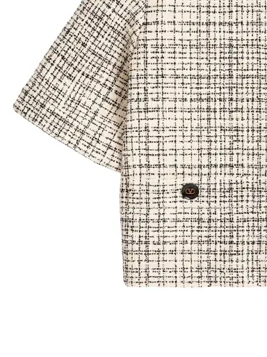 Valentino Garavani Women's Square Tweed Jacket - Vanilla Black | Thumbnail 7 Valentino Garavani Women's Square Tweed Jacket - Vanilla Black | Thumbnail 7