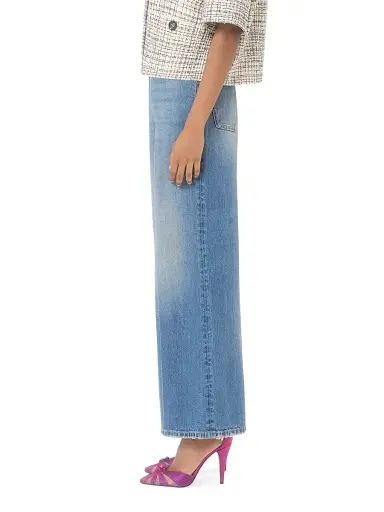 Valentino Garavani Women's Denim Jeans - Denim | Thumbnail 4 Valentino Garavani Women's Denim Jeans - Denim | Thumbnail 4