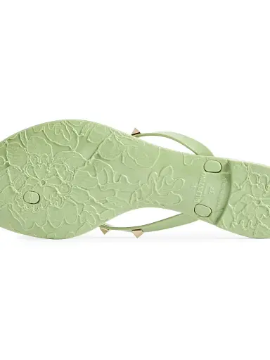Valentino Garavani Women's Rockstud Rubber Slippers - Mint | Thumbnail 6 Valentino Garavani Women's Rockstud Rubber Slippers - Mint | Thumbnail 6