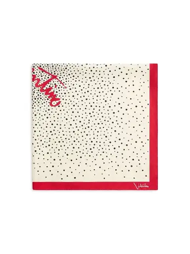 Valentino Garavani Women's Little Stars Starry Silk Scarf - Vanilla | Thumbnail 1 Valentino Garavani Women's Little Stars Starry Silk Scarf - Vanilla | Thumbnail 1
