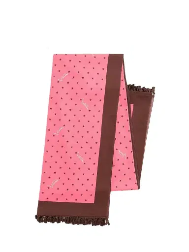 Valentino Garavani Women's Cotton Sarong with Tassel Trim - Coral Chocolate | Thumbnail 1 Valentino Garavani Women's Cotton Sarong with Tassel Trim - Coral Chocolate | Thumbnail 1