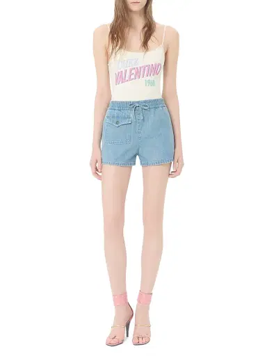 Valentino Garavani Women's One-Piece Swimsuit with Chez 1960 Print - Ivory Multicolor - Size XS | Thumbnail 2 Valentino Garavani Women's One-Piece Swimsuit with Chez 1960 Print - Ivory Multicolor - Size XS | Thumbnail 2