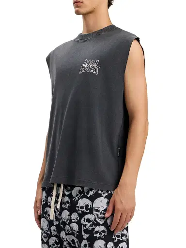 Palm Angels Men's Palm Leaf Cotton T-Shirt - Black Multicolor | Thumbnail 3 Palm Angels Men's Palm Leaf Cotton T-Shirt - Black Multicolor | Thumbnail 3