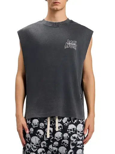 Palm Angels Men's Palm Leaf Cotton T-Shirt - Black Multicolor | Thumbnail 1 Palm Angels Men's Palm Leaf Cotton T-Shirt - Black Multicolor | Thumbnail 1