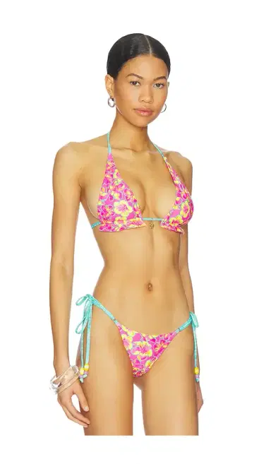 Kulani Kinis Frill Halter Bralette Bikini Top | Thumbnail 2 Kulani Kinis Frill Halter Bralette Bikini Top | Thumbnail 2