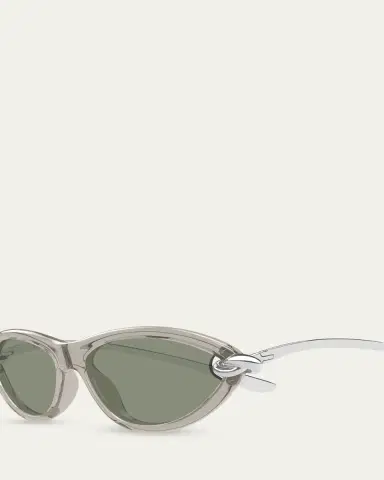 Bottega Veneta Knot 56mm Acetate & Metal Cat-Eye Sunglasses | Thumbnail 3 Bottega Veneta Knot 56mm Acetate & Metal Cat-Eye Sunglasses | Thumbnail 3