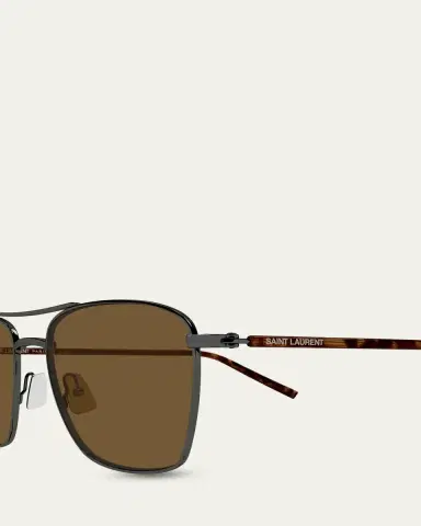 Saint Laurent SL 866 Metal and Bio-Nylon Aviator Sunglasses | Thumbnail 3 Saint Laurent SL 866 Metal and Bio-Nylon Aviator Sunglasses | Thumbnail 3