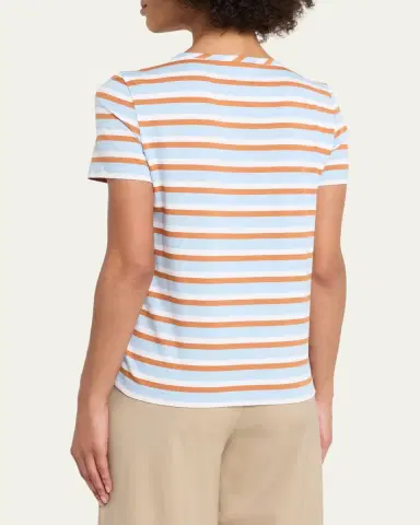 Marni Striped Cotton Short-Sleeve T-Shirt | Thumbnail 3 Marni Striped Cotton Short-Sleeve T-Shirt | Thumbnail 3