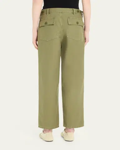 Nili Lotan Earl Cotton Straight-Leg Ankle Pants | Thumbnail 3 Nili Lotan Earl Cotton Straight-Leg Ankle Pants | Thumbnail 3