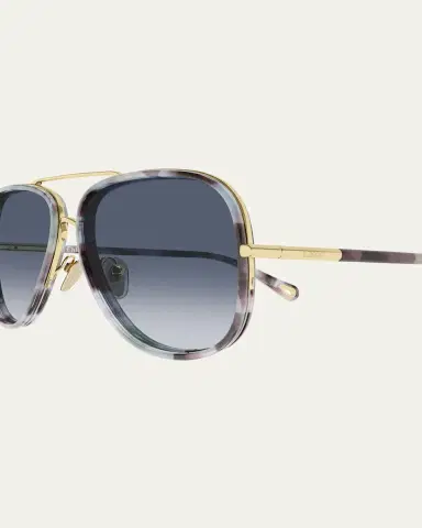 Chloé 53mm Gradient Aviator Sunglasses | Thumbnail 3 Chloé 53mm Gradient Aviator Sunglasses | Thumbnail 3