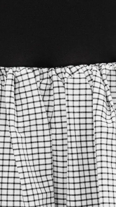 LE BOP Piper Combo Dress Black/White Check L | Thumbnail 6 LE BOP Piper Combo Dress Black/White Check L | Thumbnail 6