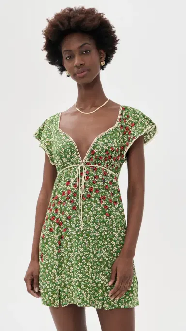 Free People Backroads Mini Dress Forest Combo | Thumbnail 2 Free People Backroads Mini Dress Forest Combo | Thumbnail 2