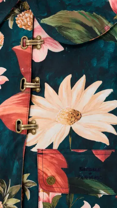 Barbour X Farm Rio Wild Casual Jacket Navy Wildflower/Flower Navy M | Thumbnail 6 Barbour X Farm Rio Wild Casual Jacket Navy Wildflower/Flower Navy M | Thumbnail 6