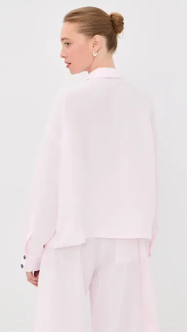 A.W.A.K.E. MODE A. W.A. K.E. MODE Voluminous Bib-Front Shirt | Thumbnail 3 A.W.A.K.E. MODE A. W.A. K.E. MODE Voluminous Bib-Front Shirt | Thumbnail 3