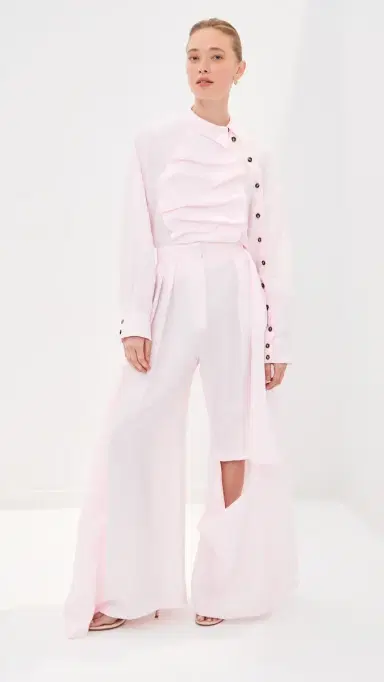 A.W.A.K.E. MODE A. W.A. K.E. MODE Voluminous Bib-Front Shirt | Thumbnail 6 A.W.A.K.E. MODE A. W.A. K.E. MODE Voluminous Bib-Front Shirt | Thumbnail 6