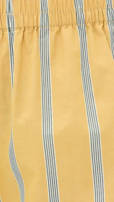 Madewell Pull-On Shorts in Washed Poplin Yellow And Blue tripe | Thumbnail 6 Madewell Pull-On Shorts in Washed Poplin Yellow And Blue tripe | Thumbnail 6