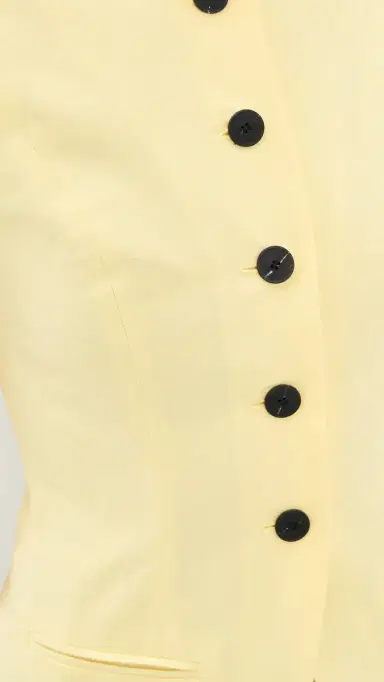 ALIGNE Leo Linen Mix Waistcoat Butter Yellow | Thumbnail 6 ALIGNE Leo Linen Mix Waistcoat Butter Yellow | Thumbnail 6