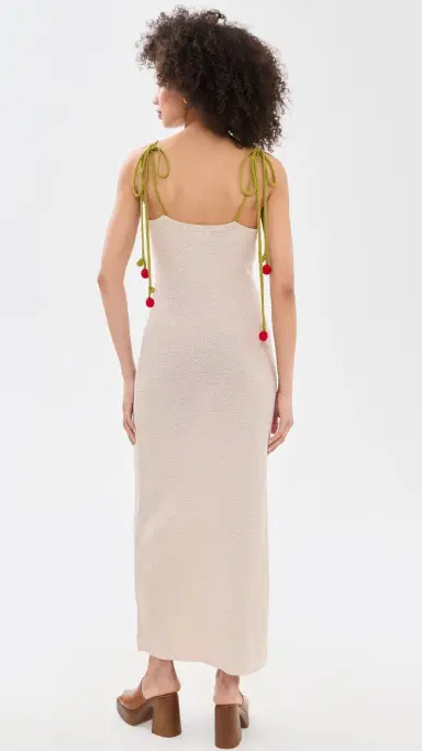 Another Girl Cherry trap Cami Midi Dress Cream | Thumbnail 3 Another Girl Cherry trap Cami Midi Dress Cream | Thumbnail 3