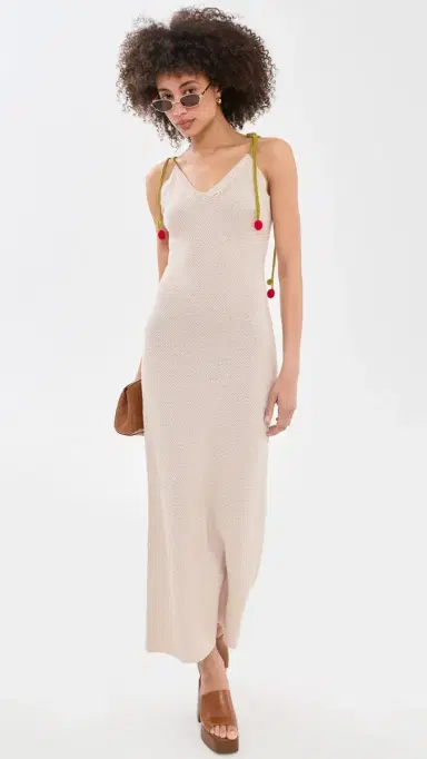 Another Girl Cherry trap Cami Midi Dress Cream | Thumbnail 5 Another Girl Cherry trap Cami Midi Dress Cream | Thumbnail 5