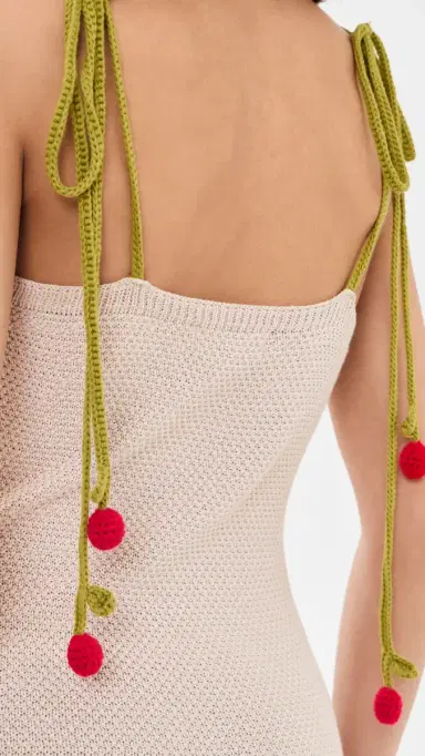Another Girl Cherry trap Cami Midi Dress Cream | Thumbnail 6 Another Girl Cherry trap Cami Midi Dress Cream | Thumbnail 6