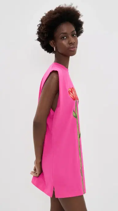 Farm Rio Tropical Rose Mini Dress Pink | Thumbnail 4 Farm Rio Tropical Rose Mini Dress Pink | Thumbnail 4