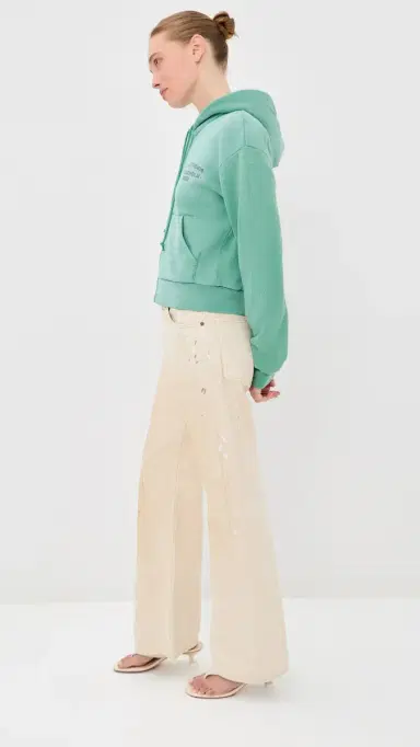 Acne Studios Hooded Sweatshirt Mint Green | Thumbnail 4 Acne Studios Hooded Sweatshirt Mint Green | Thumbnail 4