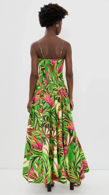 FARM Rio Tropical Dream Green Maxi Dress Orange | Thumbnail 3 FARM Rio Tropical Dream Green Maxi Dress Orange | Thumbnail 3