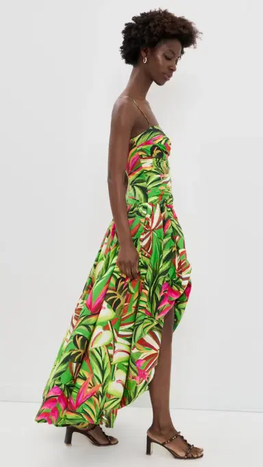 FARM Rio Tropical Dream Green Maxi Dress Orange | Thumbnail 4 FARM Rio Tropical Dream Green Maxi Dress Orange | Thumbnail 4