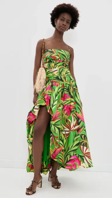 FARM Rio Tropical Dream Green Maxi Dress Orange | Thumbnail 5 FARM Rio Tropical Dream Green Maxi Dress Orange | Thumbnail 5
