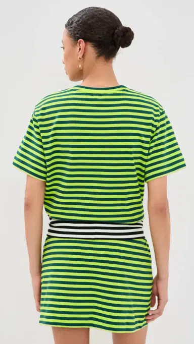 SIMONMILLER Lottie T-Shirt Dress ime Stripe Combo | Thumbnail 3 SIMONMILLER Lottie T-Shirt Dress ime Stripe Combo | Thumbnail 3