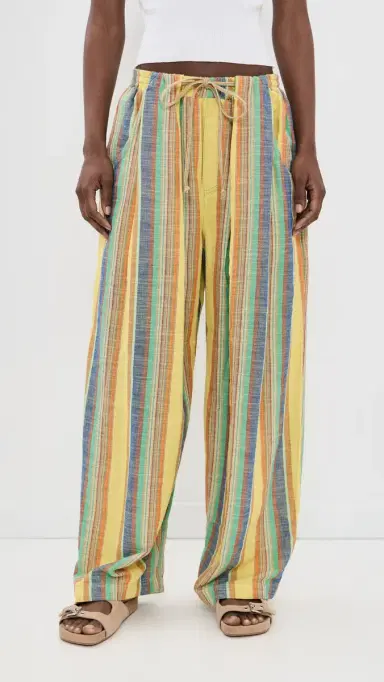 Free People Chambers Laid Back Pants Butter Yellow Combo | Thumbnail 2 Free People Chambers Laid Back Pants Butter Yellow Combo | Thumbnail 2